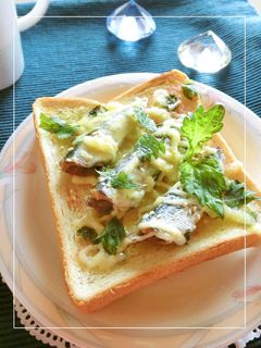 オイルサーディンの梅わさび大葉トースト-レシピのメイン写真