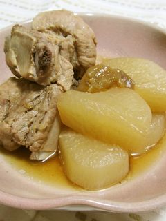 スペアリブと大根の梅干&にんにく&醤油煮-レシピのメイン写真