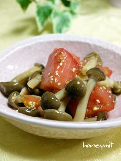 簡単♪しめじとトマトのナムル☆-レシピのメイン写真