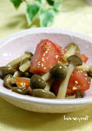 簡単♪しめじとトマトのナムル☆-レシピのメイン写真