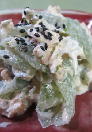 さしみこんにゃくで簡単サラダ風①-レシピのメイン写真