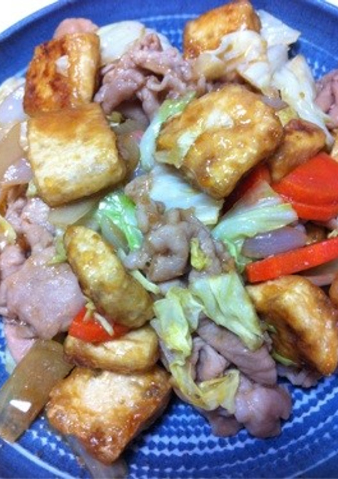 豚と豆腐の生姜焼き-レシピのメイン写真