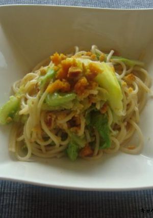 春キャベツとからすみのパスタ☆アンチョビ風味-レシピのメイン写真