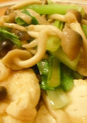 鶏胸肉と豆腐の中華風煮浸し-レシピのメイン写真