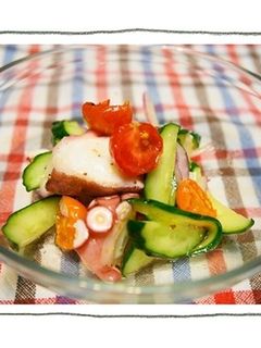 たこと手作りドライトマトのレモンマリネ-レシピのメイン写真