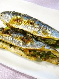 鰯(イワシ)の梅シソ挟み焼き-レシピのメイン写真