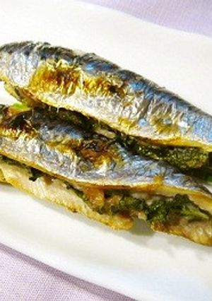 鰯(イワシ)の梅シソ挟み焼き-レシピのメイン写真