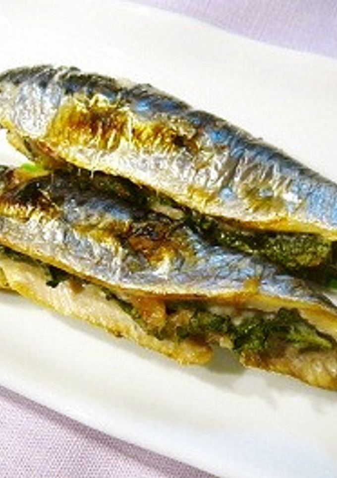 鰯(イワシ)の梅シソ挟み焼き-レシピのメイン写真
