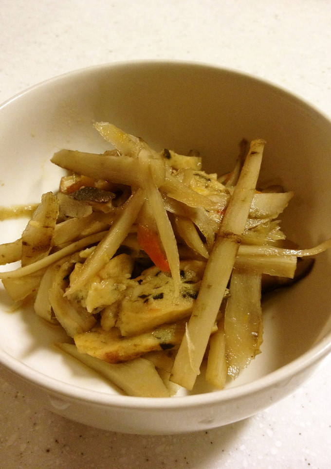 野菜天ぷらとごぼうの煮物-レシピのメイン写真