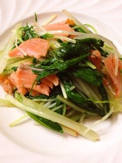 水菜のバター炒め-レシピのメイン写真