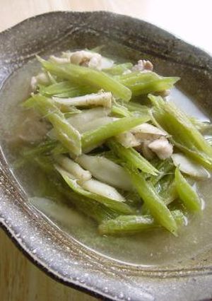 季節限定春の味、若ごぼう（葉ごぼう）の炒め煮。-レシピのメイン写真