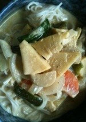 グリーカレーde冷麦-レシピのメイン写真