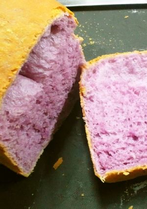 紫いも食パン(塩麹入り)-レシピのメイン写真
