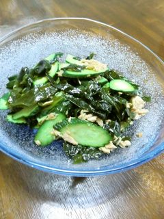 即完食!キュウリとわかめとツナのあえ物-レシピのメイン写真