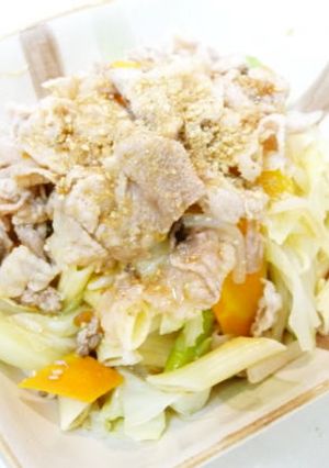 ペンネちょこり混ぜて焼肉のたれで冷しゃぶ-レシピのメイン写真