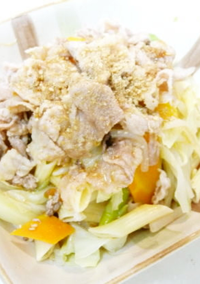 ペンネちょこり混ぜて焼肉のたれで冷しゃぶ-レシピのメイン写真