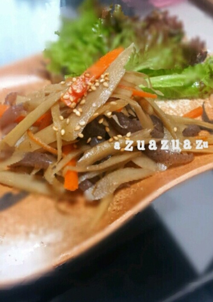 きちんと食感を残す！！私のきんぴらごぼう-レシピのメイン写真