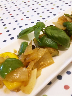 夏野菜の甘辛味噌炒め♪-レシピのメイン写真