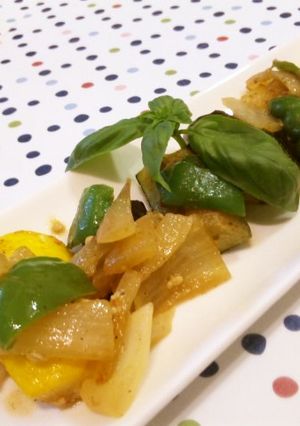 夏野菜の甘辛味噌炒め♪-レシピのメイン写真