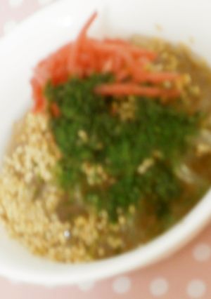 夜食グルメ★青のりまみれの贅沢ところてん-レシピのメイン写真