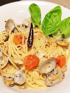 ボンゴレロッソ、アサリとトマトのパスタ♪-レシピのメイン写真