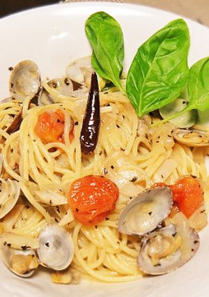ボンゴレロッソ、アサリとトマトのパスタ♪-レシピのメイン写真