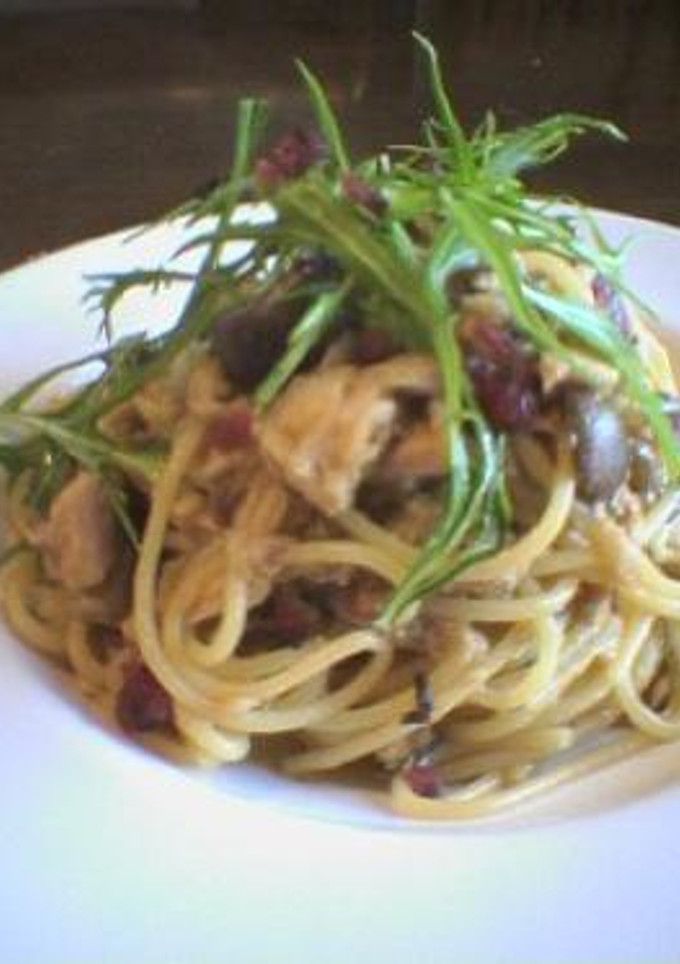シメジと鶏ささみのヘルシー和風パスタ-レシピのメイン写真