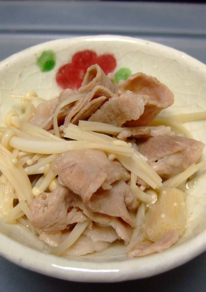 豚肉とえのき茸の簡単煮もの-レシピのメイン写真