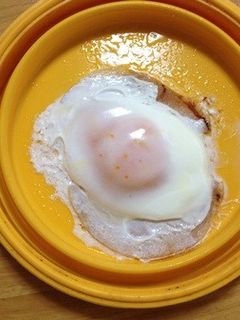 レンジでハムエッグ-レシピのメイン写真
