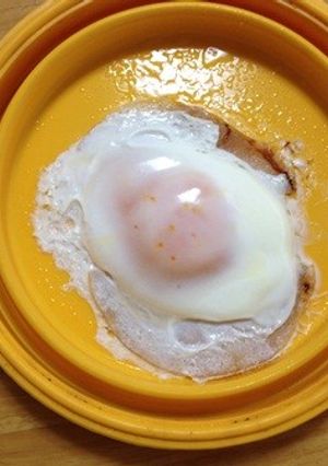 レンジでハムエッグ-レシピのメイン写真