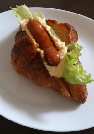 照り焼きクロワッサンサンド-レシピのメイン写真