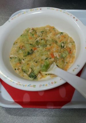 野菜のコーンミルク煮 離乳食 後期-レシピのメイン写真