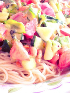スタミナたっぷり!ネバネバそうめん☆-レシピのメイン写真