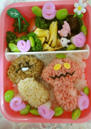 簡単キャラ弁　なめこ　激辛なめこ-レシピのメイン写真