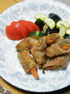 豚肉の野菜スタミナ巻き-レシピのメイン写真