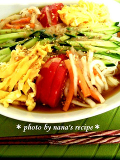 そうめんで★野菜たっぷり冷やし中華-レシピのメイン写真