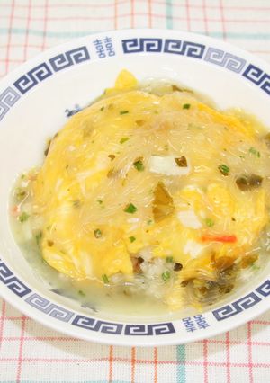 ずぼらな方にお薦め!!太平燕あんの天心飯-レシピのメイン写真