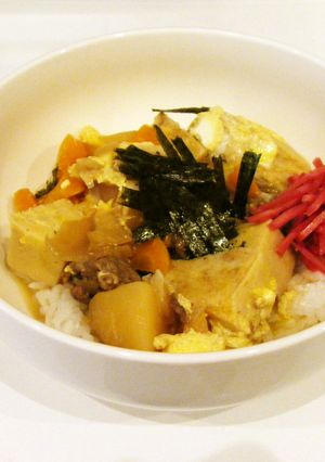 ボリュームアップ☆肉じゃがリメイク丼-レシピのメイン写真