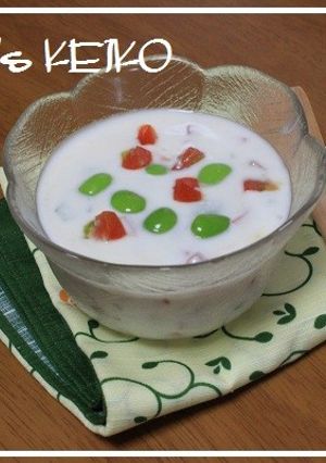 【農家のレシピ】枝豆とミニトマトのライタ-レシピのメイン写真