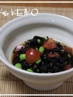 枝豆とトマトとヒジキのおひたし-レシピのメイン写真