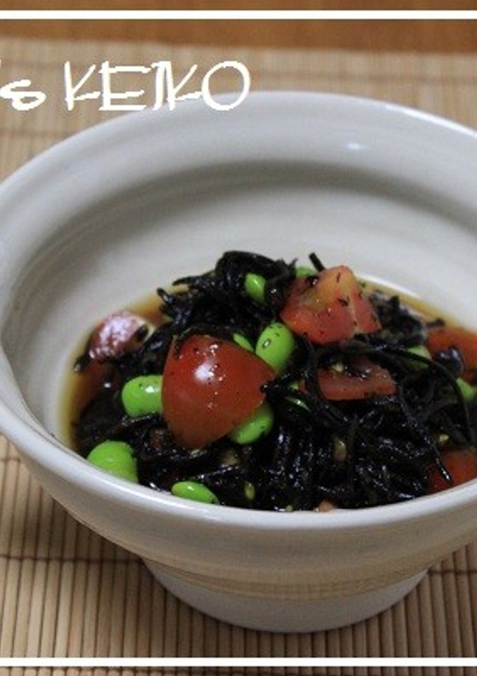枝豆とトマトとヒジキのおひたし-レシピのメイン写真