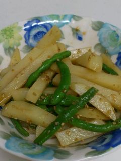 いんげんとじゃがいもの胡麻和え-レシピのメイン写真