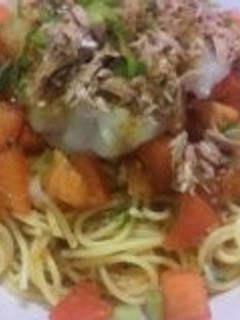 たっぷりトマトのおろしパスタ-レシピのメイン写真