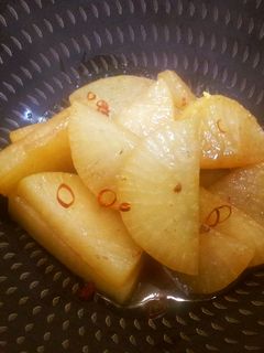 リメイク!さんまの蒲焼汁大根煮✩-レシピのメイン写真