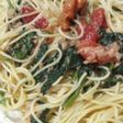 トマト&ほうれん草のバジルパスタ