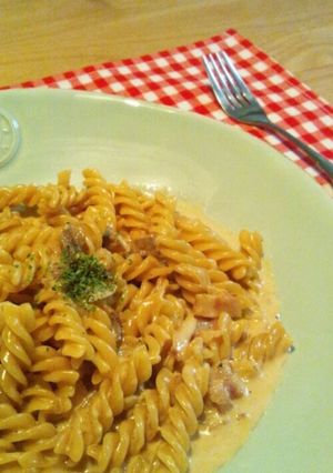 お鍋ひとつでポルチーニのクリームパスタ-レシピのメイン写真