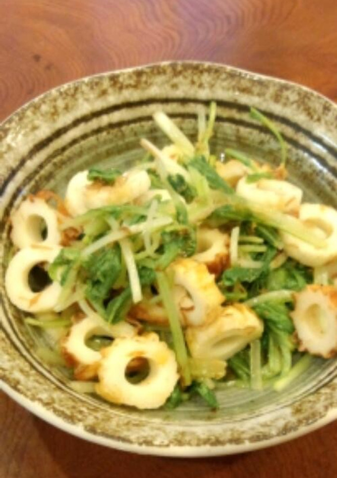 簡単！水菜とちくわのポン酢和え-レシピのメイン写真
