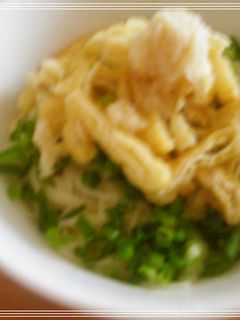 お揚げをのせて♪ぶっかけそうめん-レシピのメイン写真