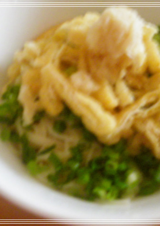 お揚げをのせて♪ぶっかけそうめん-レシピのメイン写真