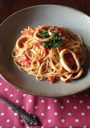 いかとトマトのクリームパスタ-レシピのメイン写真